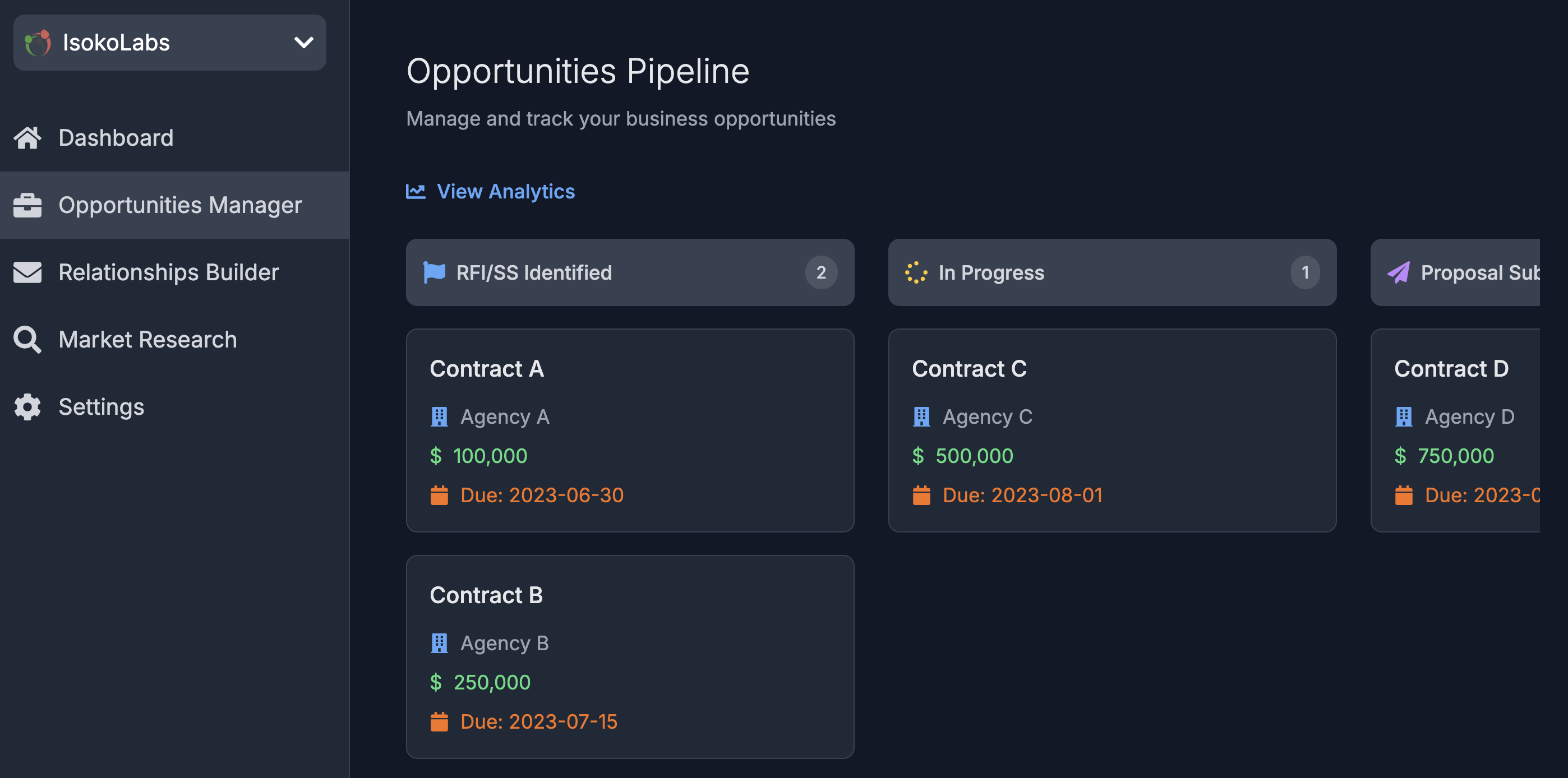 BidSense AI Dashboard